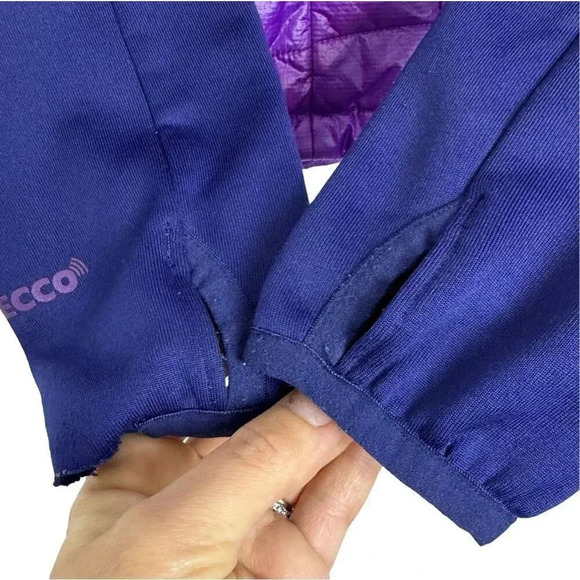 The North Face Summit Series RECCO Pertex Puffer Quilted Jacket S Purple Blue - Picture 11 of 15